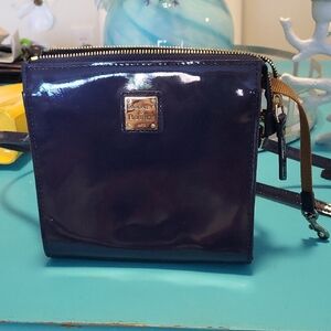 Dooney & Bourke Shiny Navy Blue Crossbody Bag